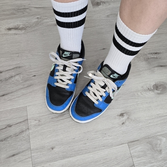 Nike | Dunk Low SE Crater blue black sporty streetwear sneakers | WMS 7.5 - Picture 4 of 13